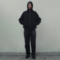 BOMBER IN BLACK WOOL