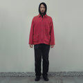 CHORE COAT IN RED DENIM TWILL