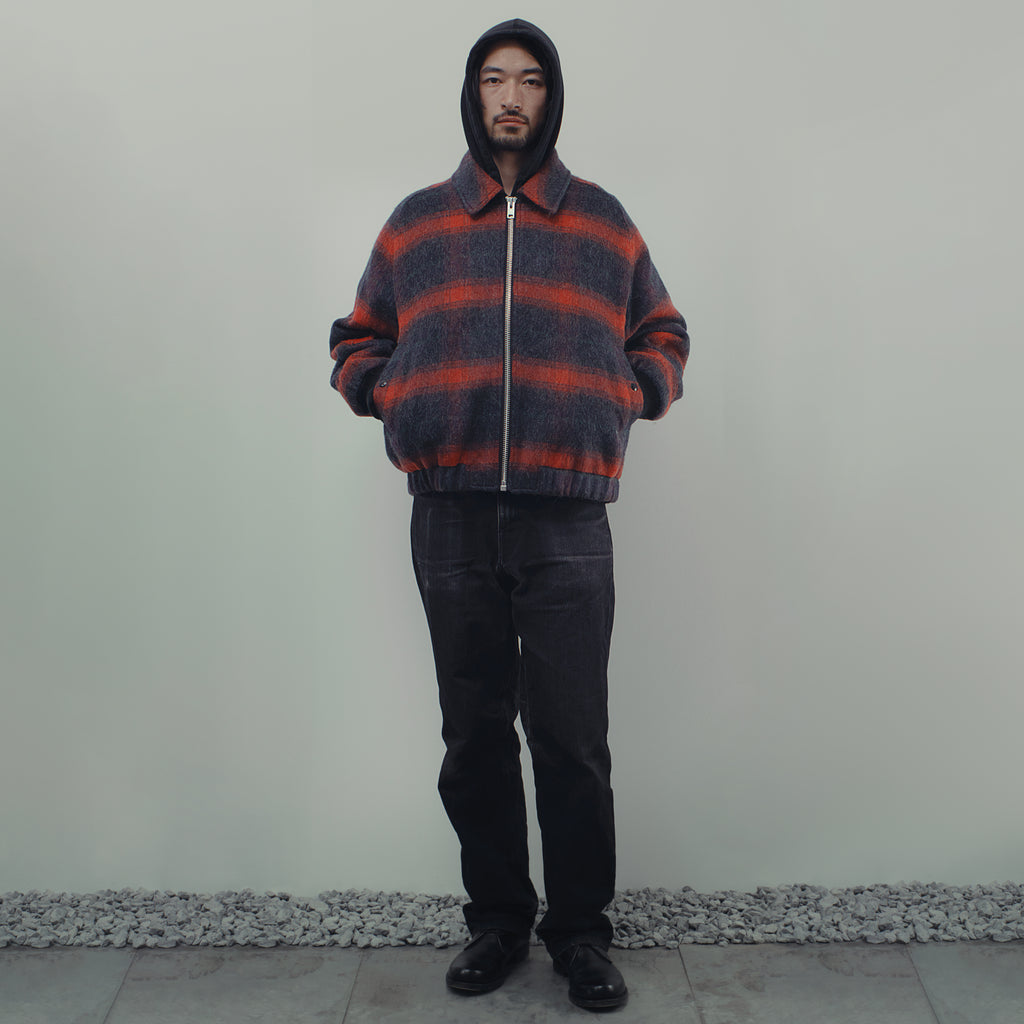 BOMBER IN TARTAN MOHAIR