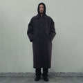 BALMACAAN TRENCH COAT IN GLEN CHECK WOOL