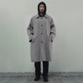 BALMACAAN TRENCH COAT IN HERRINGBONE WOOL