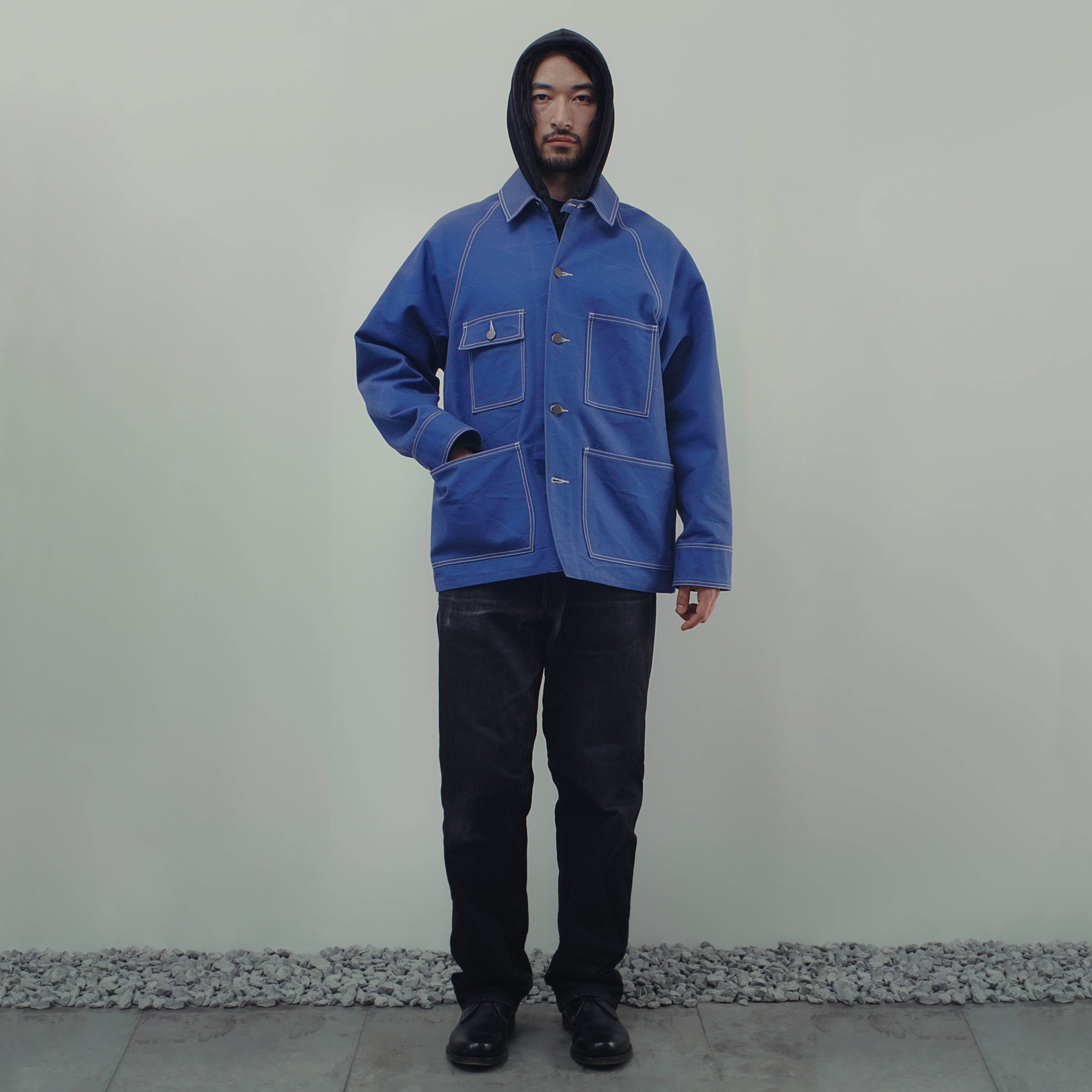 CHORE COAT IN BLUE CANVAS